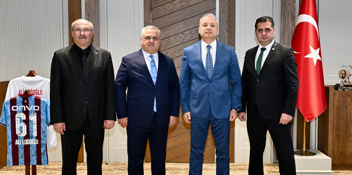 Trabzon Muhtarlar Federasyonu’ndan Emniyet Müdürü Ali Loğoğlu’na Ziyaret