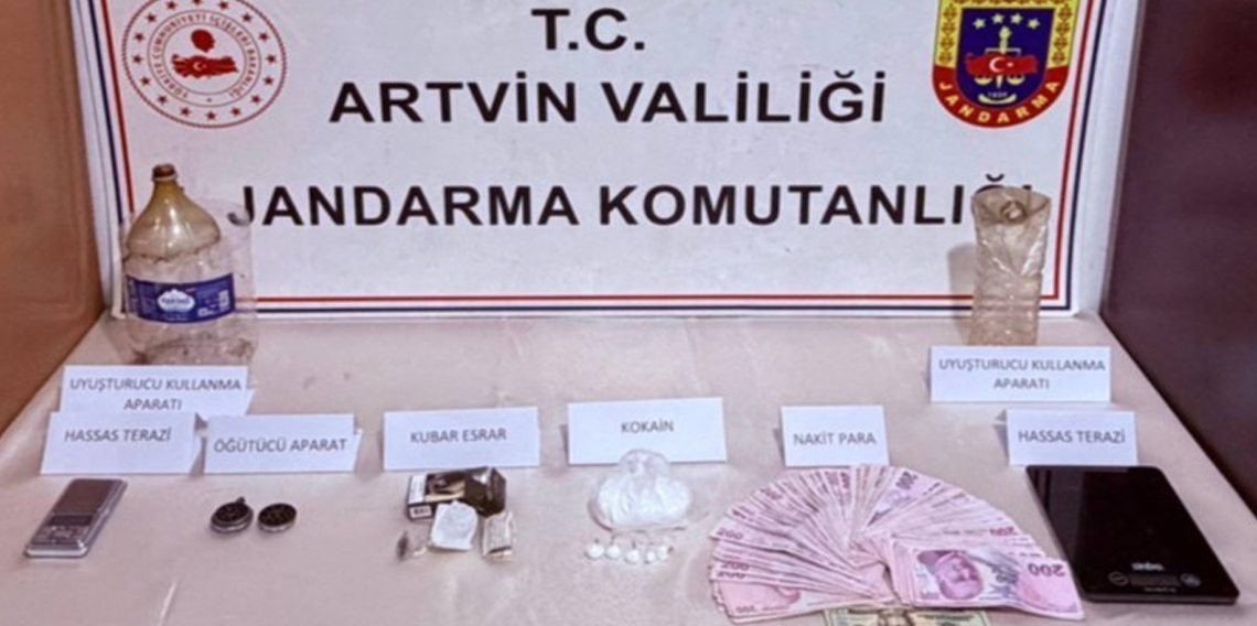 Artvin’de uyuşturucu operasyonu