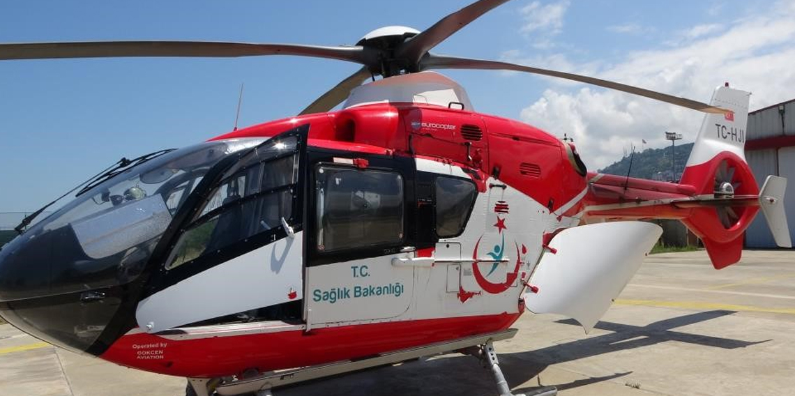 Ambulans helikopter geçen yıl 299 hasta için havalandı
