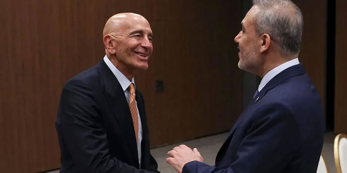 Bakan Hakan Fidan, Tom Barrack'ı kabul etti