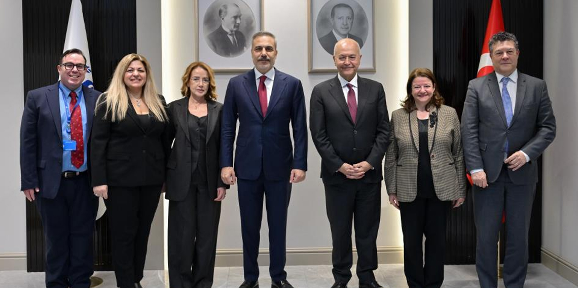 Bakan Fidan, BM Mülteciler Yüksek Komiseri Salih ile görüştü