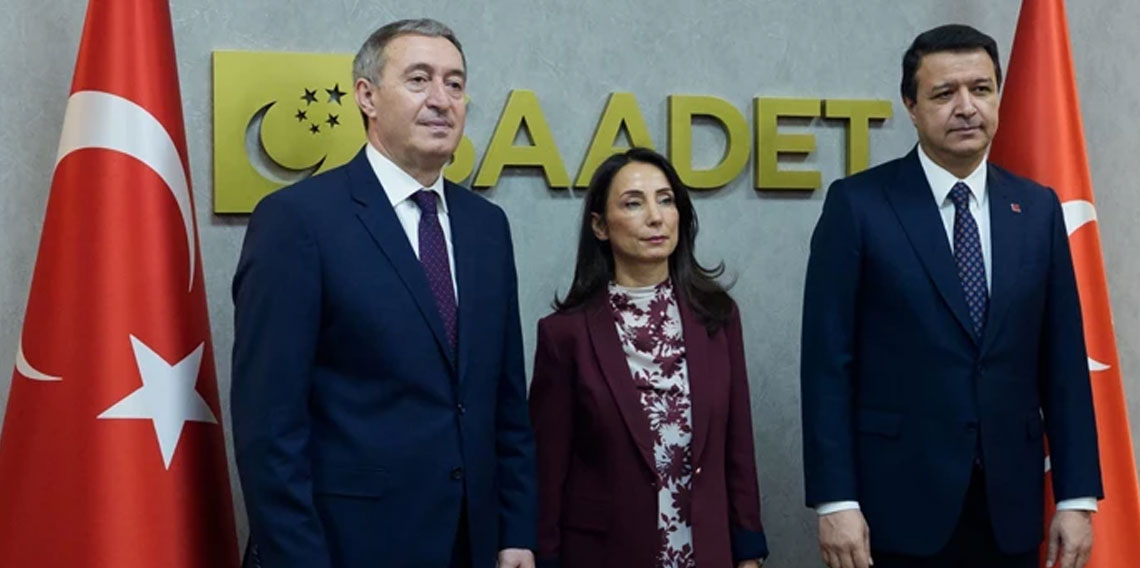 DEM Parti heyetinden Saadet Partisi Genel Başkanı Arıkan'a ziyaret