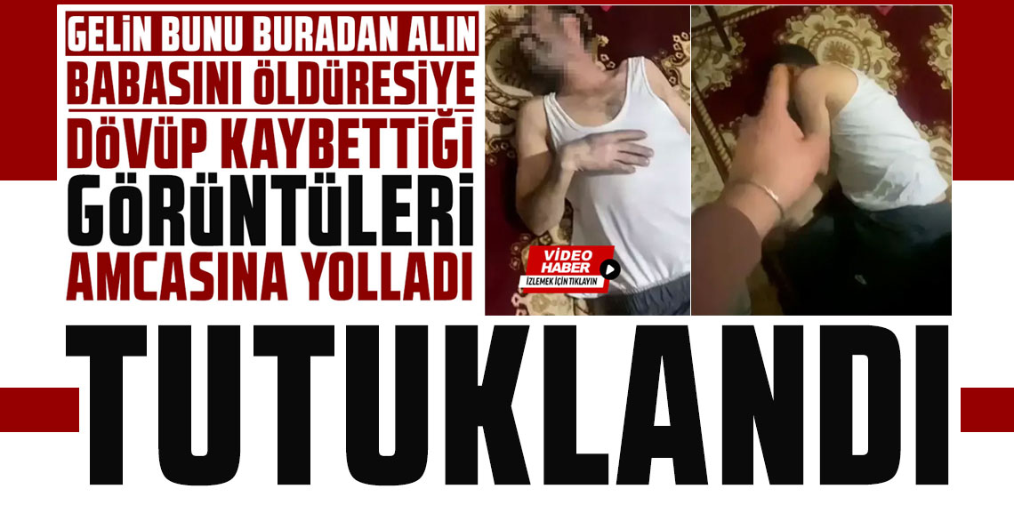 Babasını dövdüğü anları kaydetti amcasına gönderdi! O evlat tutuklandı