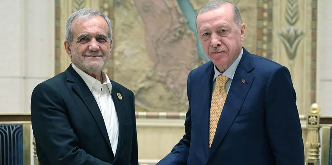 Cumhurbaşkanı Erdoğan, Mesud Pezeşkiyan ile görüştü