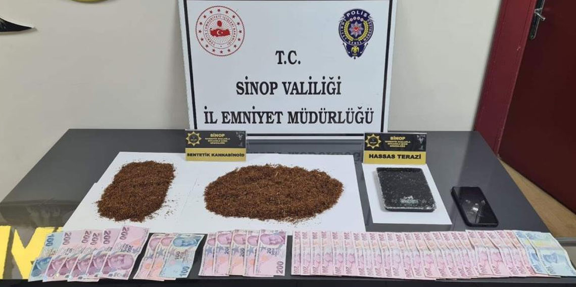 Sinop'ta uyuşturucu operasyonu: 1 tutuklama