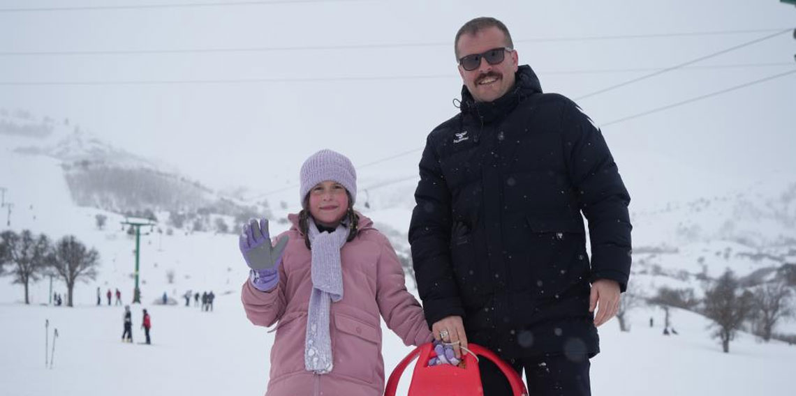 Kop Kayak Merkezi'nde sömestir tatili yoğunluğu