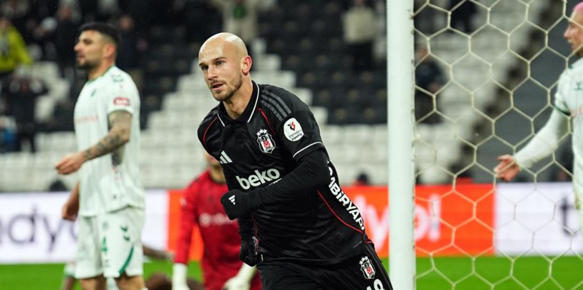 Vaclav Cerny, Beşiktaş formasıyla 6. golünü attı