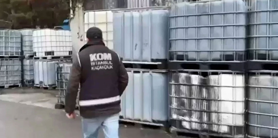 İstanbul'da 242 ton kaçak akaryakıt ele geçirildi