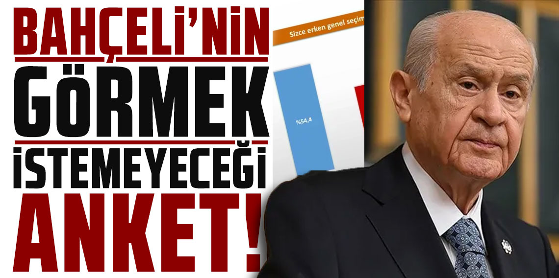 Bahçeli'nin görmek istemeyeceği anket!