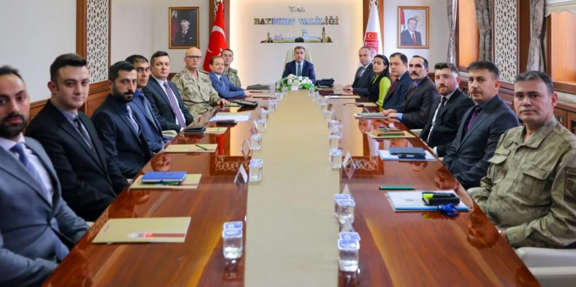 Bayburt'ta güvenlik ve asayiş koordinasyonu değerlendirildi