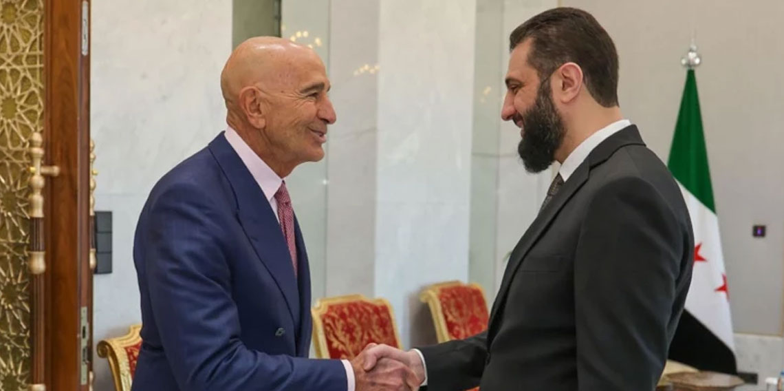 Ahmed Şara, Tom Barrack ile görüştü!