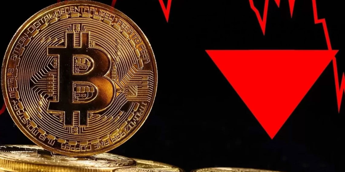 Bitcoin kimsesiz kaldı, düştükçe düşüyor!