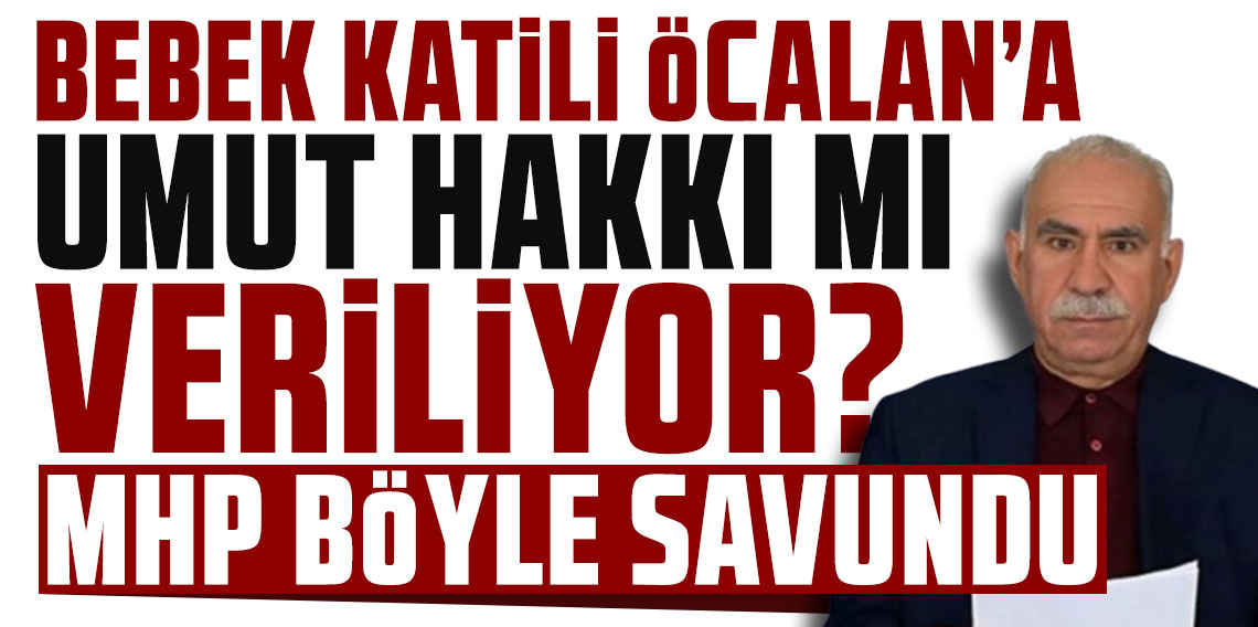 Bebek katili Öcalan'a umut hakkı mı veriliyor? MHP böyle savundu