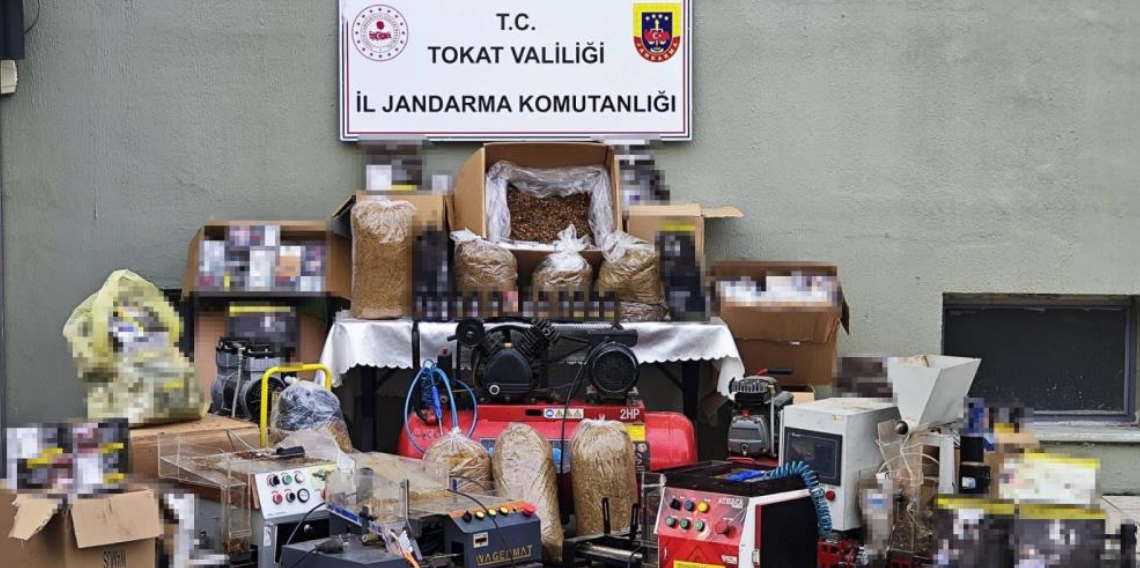 Tokat’ta Kaçak Tütün Operasyonu: Binlerce Makaron ve Kilolarca Tütün Ele Geçirildi