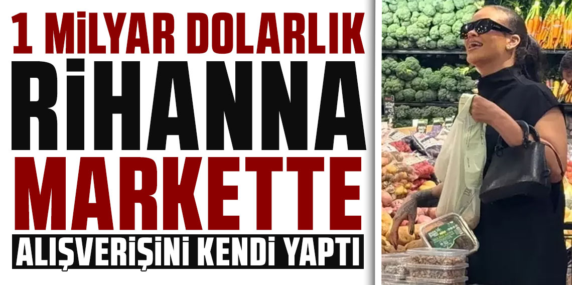 Rihanna'yı markette gören kadın şaşkınlığını gizleyemedi