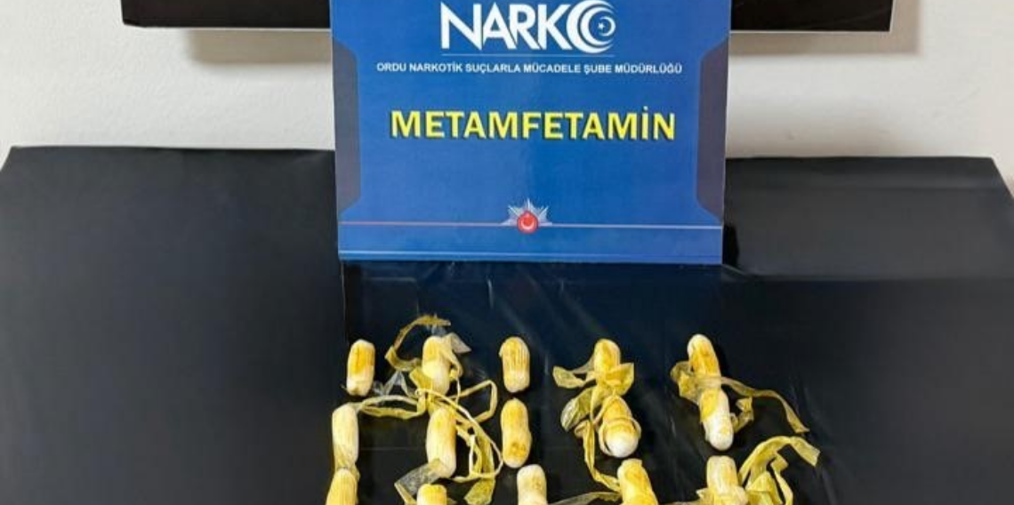 Ordu’da Midesinde 198 Gram Metamfetaminle Yakalandı
