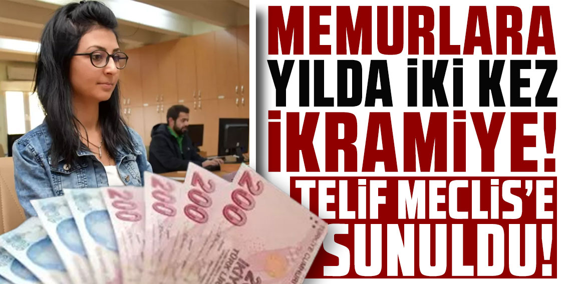 Memurlara yılda iki kez ikramiye! Teklif Meclis'e sunuldu