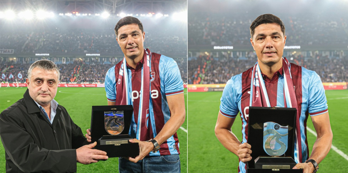 Cardozo'ya Teşekkür Plaketi