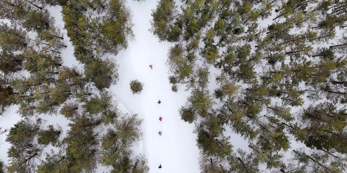 Gümüşhane Tersun Dağı’nda zorlu kış yürüyüşü