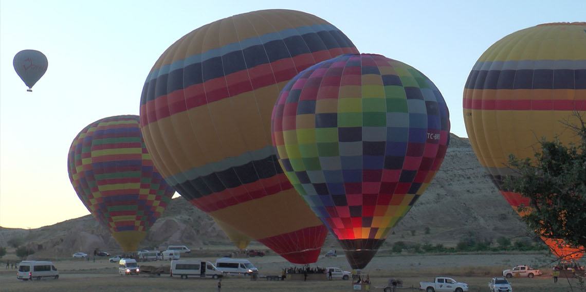 Kapadokya’da balon turizmi 750 bin yolcuyu aştı