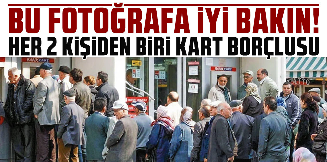 Her 2 kişiden biri kart borçlusu