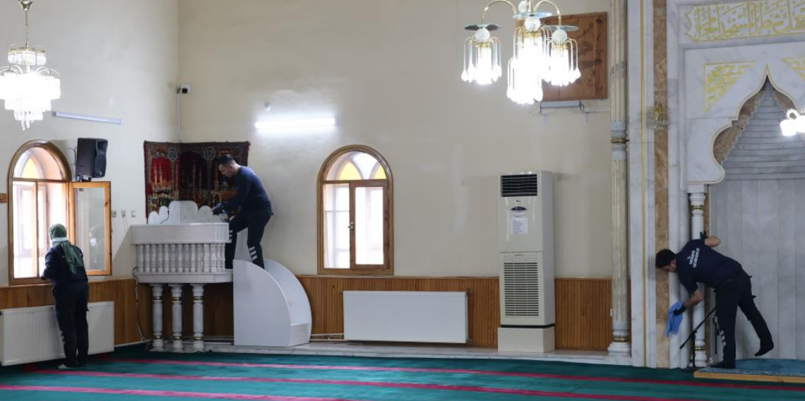 Tokat Belediyesi’nden Ramazan Öncesi Camilerde Hijyen Seferberliği