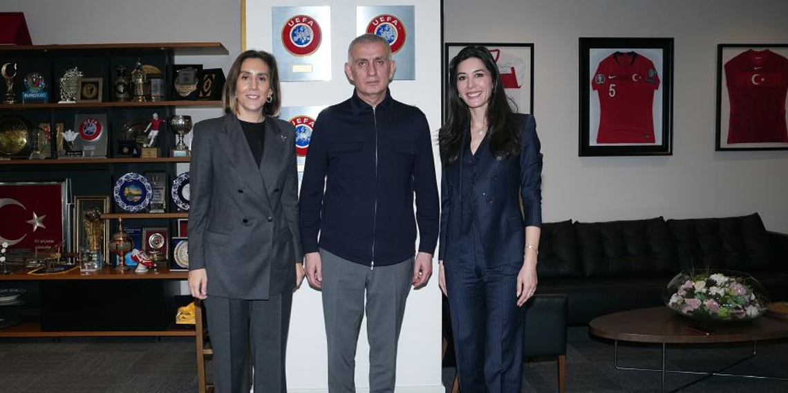 Öztopaloğlu ve Atasoy'dan TFF Başkanı Hacıosmanoğlu'na ziyaret