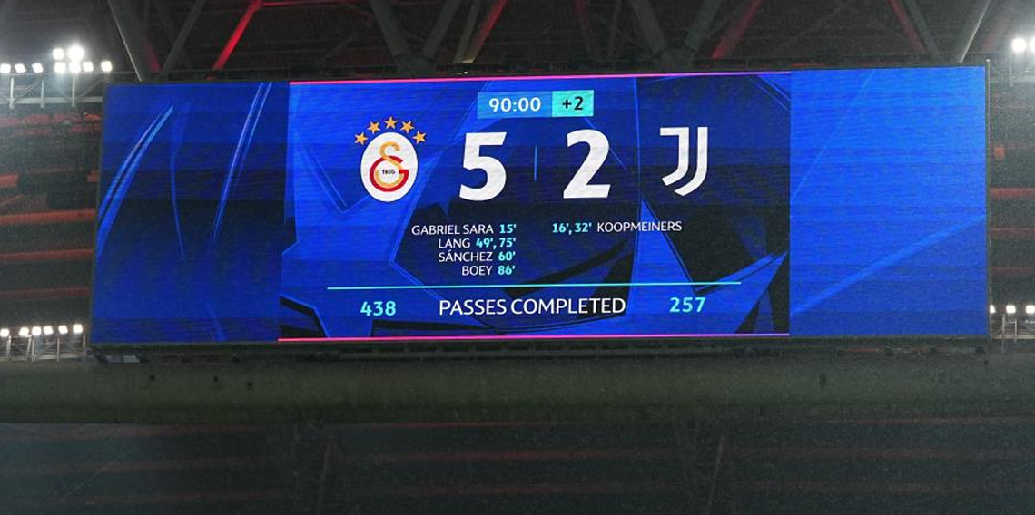 Galatasaray'dan, UEFA Şampiyonlar Ligi'nde ilk