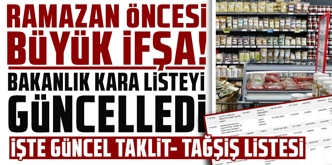 Ramazan öncesi büyük ifşa! Bakanlık 