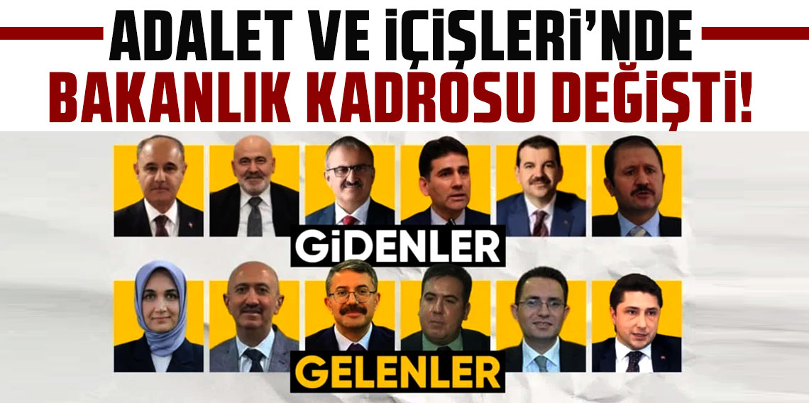 Adalet ve İçişleri Bakanlığı'nda kritik atamalar