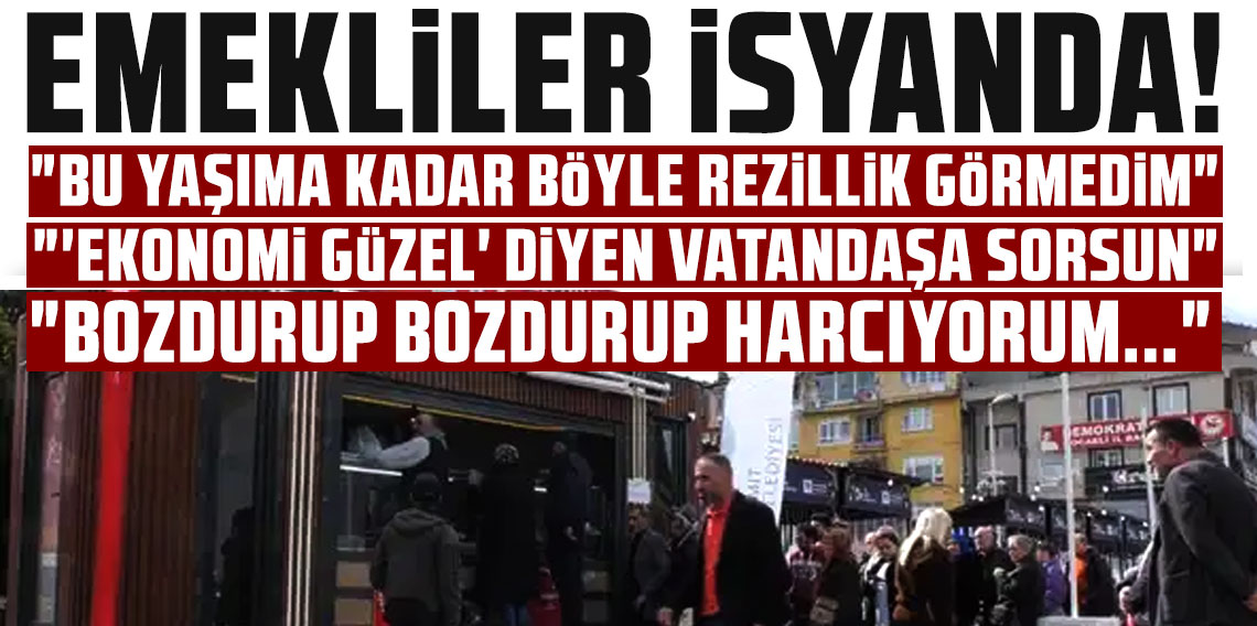 Kocaeli’de ucuz et kuyruğuna giren emekliler: 'Millet boşuna mı kuyruğa giriyor'
