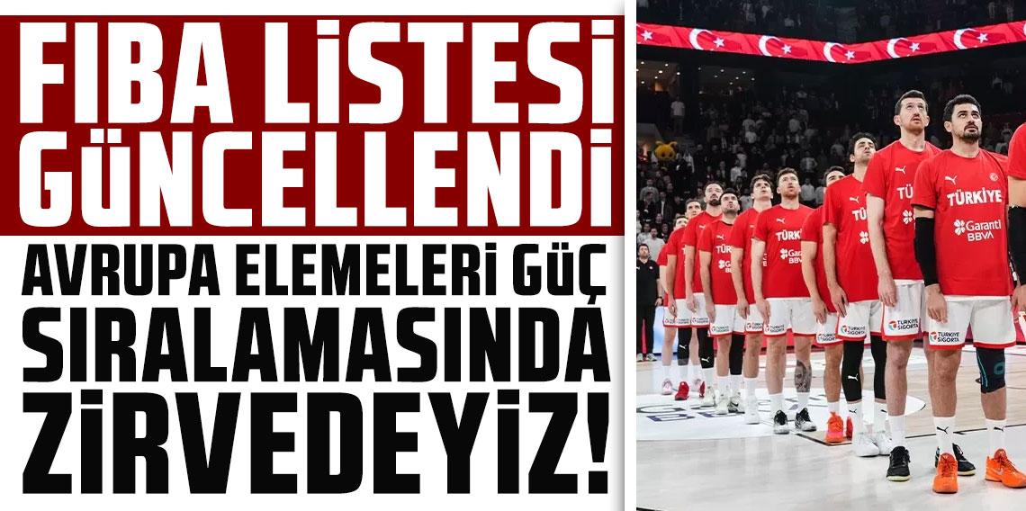 Türkiye FIBA 2027 Avrupa elemeleri güç sıralamasında zirvede