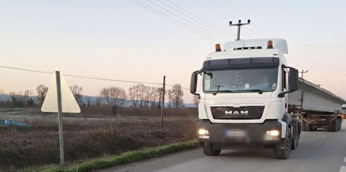 Samsun'da Kantardan kaçan tırlara 169 bin liralık ceza