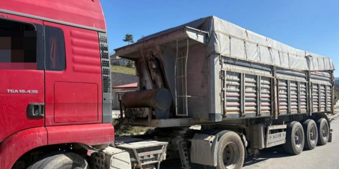 Samsun’da Plakası Kapalı Tır Kantar Kaçtı,  Ekipler Harekete Geçti