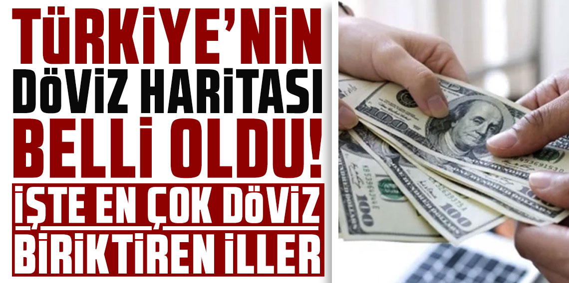 Türkiye'nin döviz haritası belli oldu: İşte en çok döviz biriktiren iller
