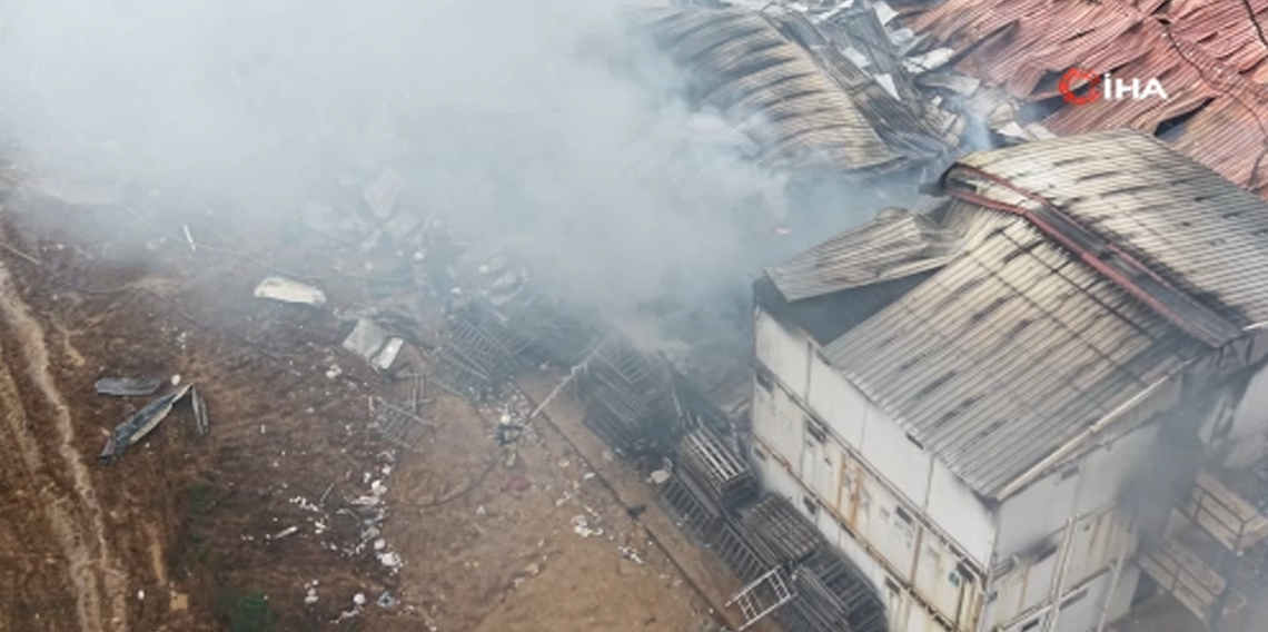 Tuzla’da işçi konteynerlerinde yangın: 7 yaralı