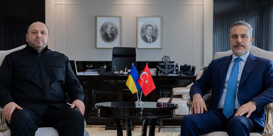 Bakan Fidan, Ukrayna Milli Güvenlik ve Savunma Konseyi Sekreteri Umerov ile görüştü