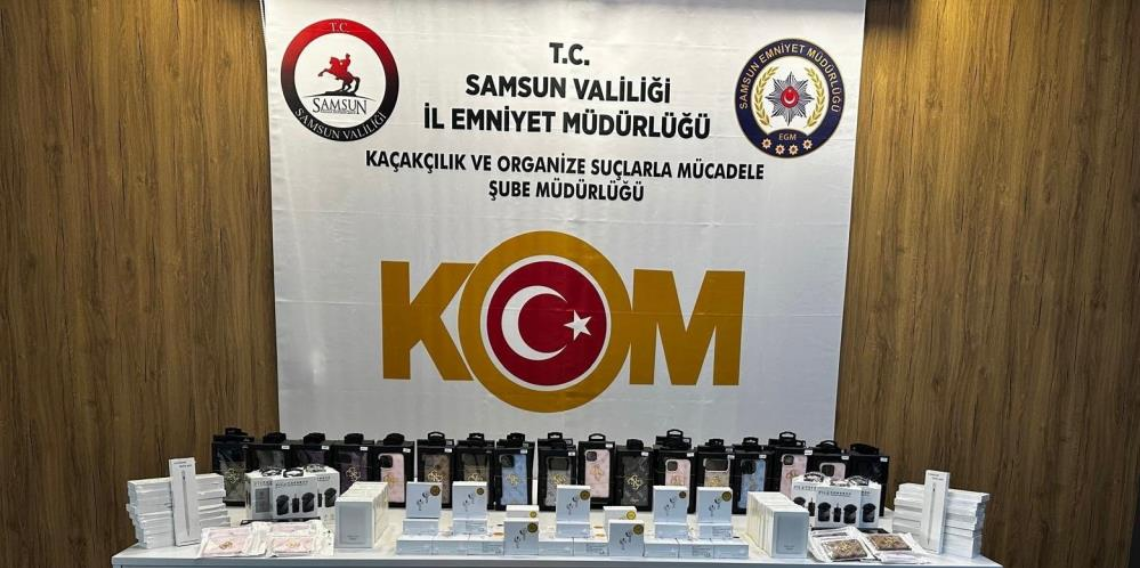 Samsun’da 1 Milyon TL Değerinde Gümrük Kaçağı Elektronik Eşya Ele Geçirildi
