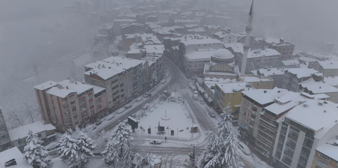 Ordu’nun Yüksek Kesimlerinde Kar Yağışı Etkili Oldu