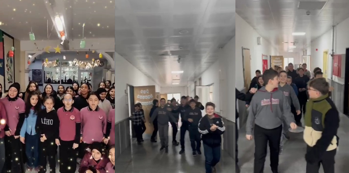 Rize’de Öğrenciler Koridorlarda “Kâbe’de Hacılar Hu Der Allah” İlahisini Söyledi