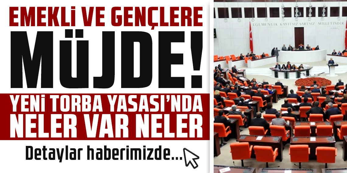Emekli ve gençlere müjde! Meclis'te torba kanun hazırlığı neler var neler