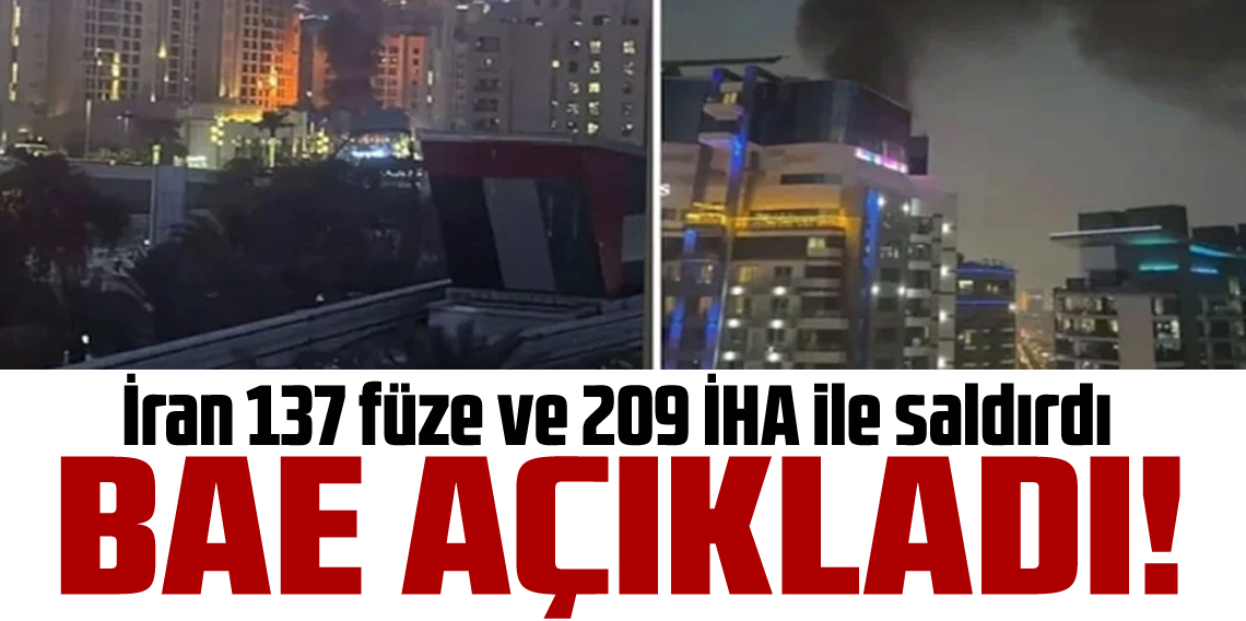 BAE: İran 137 füze ve 209 İHA ile saldırdı