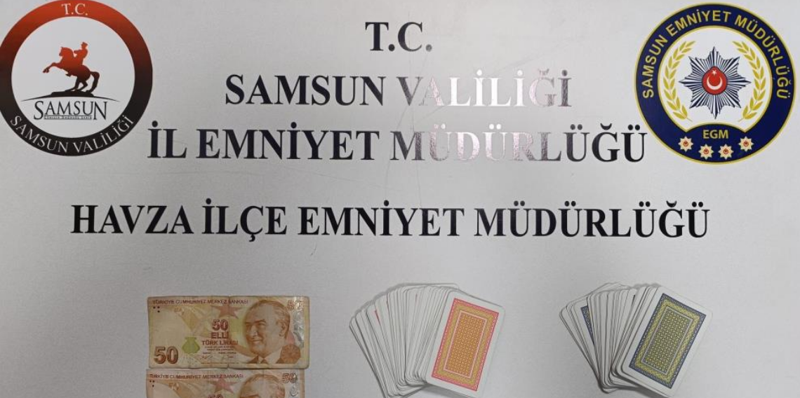 Samsun Havza’da Kıraathaneye Kumar Baskını