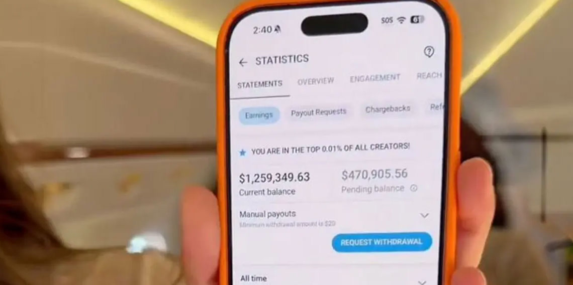 OnlyFans üreticisinin kazancı 100 milyon doları geçti!