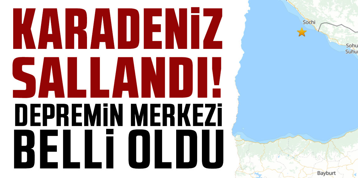 Karadeniz'de Deprem Meydana Geldi