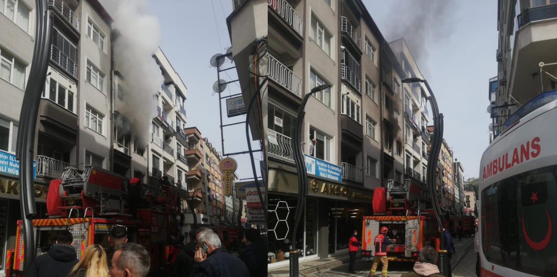 Giresun’da 4 Katlı Binada Korkutan Yangın! Apartman Tahliye Edildi