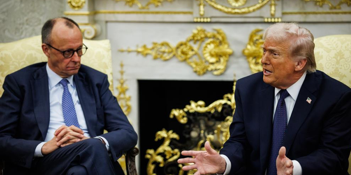 Almanya Başbakanı Merz, Beyaz Saray'da Trump ile bir araya geldi