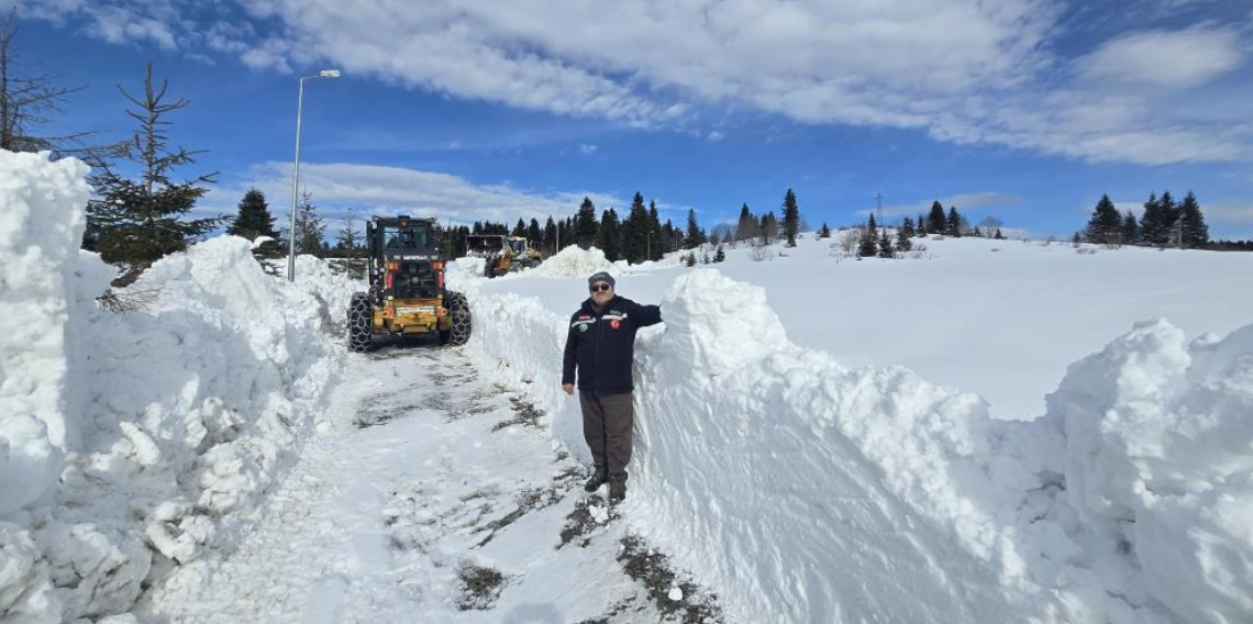 Giresun Yaylalarında Kar Kalınlığı 2 Metreyi Aştı
