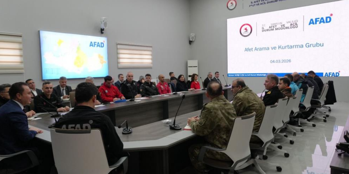 Samsun’da Afet ve Acil Durum Toplantısı, Kurtarma Gücü Dayanışmada