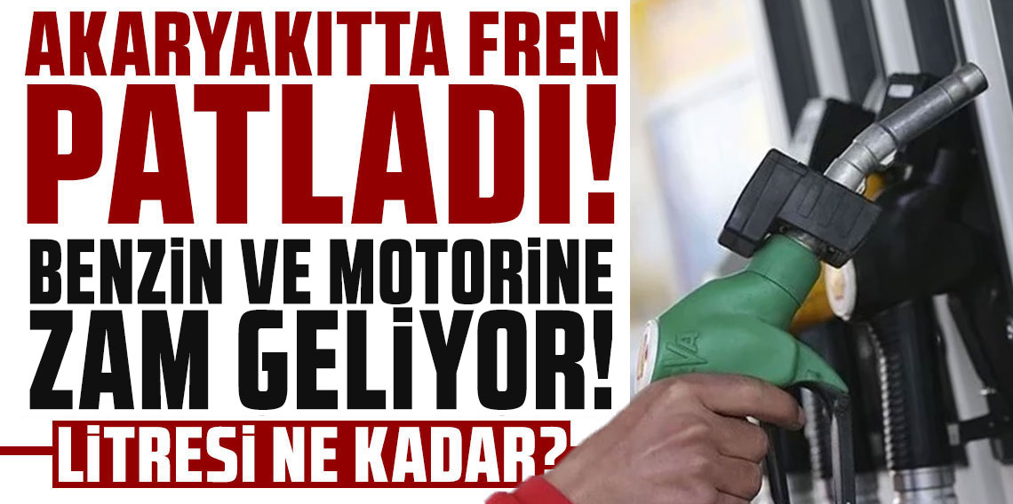 Akaryakıt zamları durmuyor! Benzin ve motorine yine zam, yeniden zam geliyor!